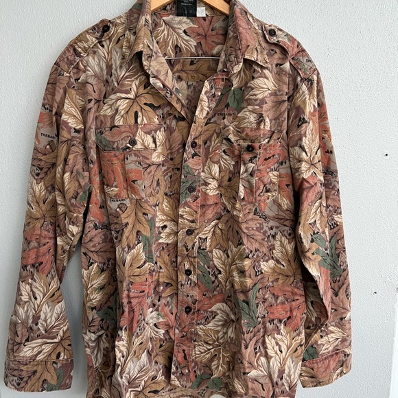 Outdoor sportswear Camouflage long sleeve button down Size XL - Picture 2 of 9